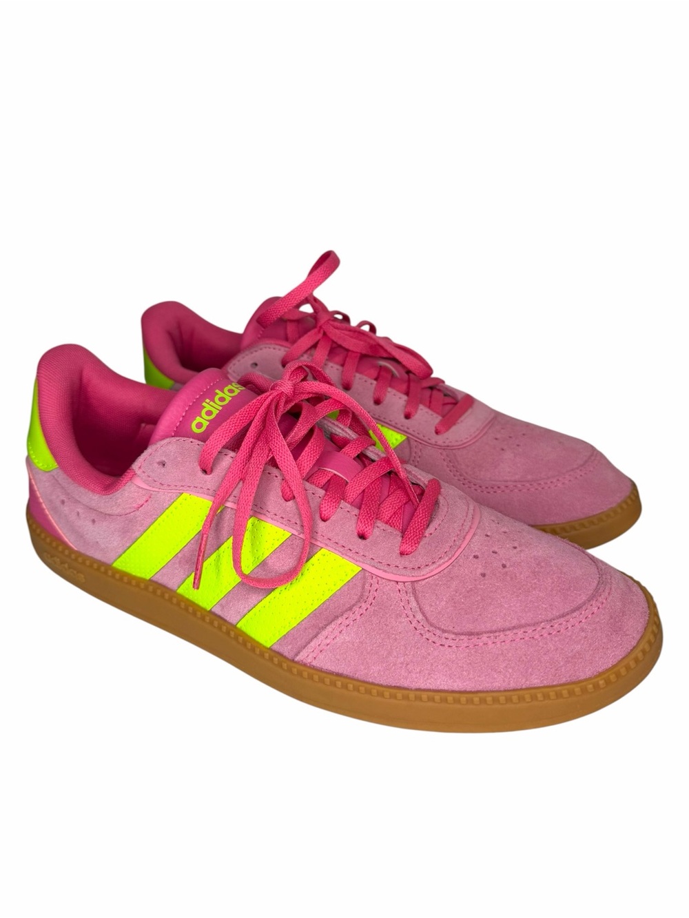 Adidas Womens Breaknet Sleek Pink Tennis Shoes Size 11